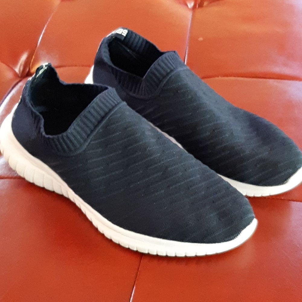 Tiosebon Navy Cloth Comfortable Shoes